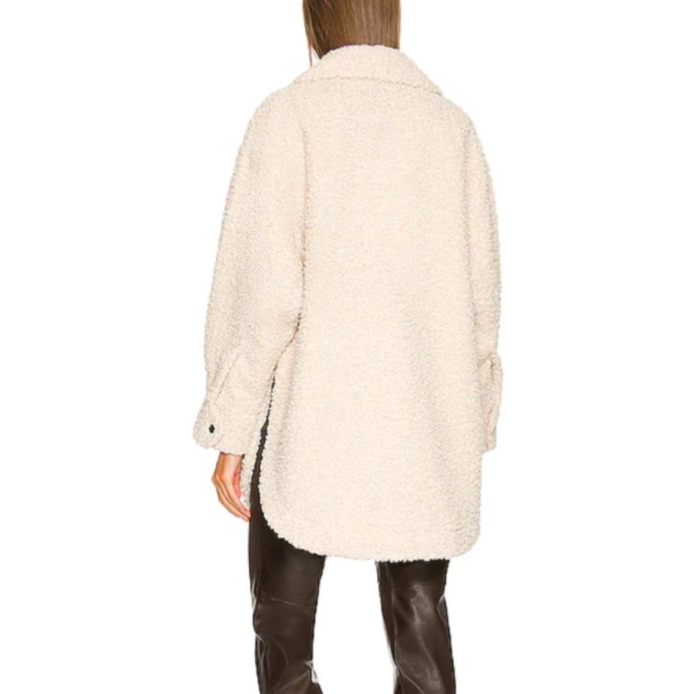 NEW Shona Joy Kathy Oversized Teddy Sherpa Coat Natural - Picture 2 of 9